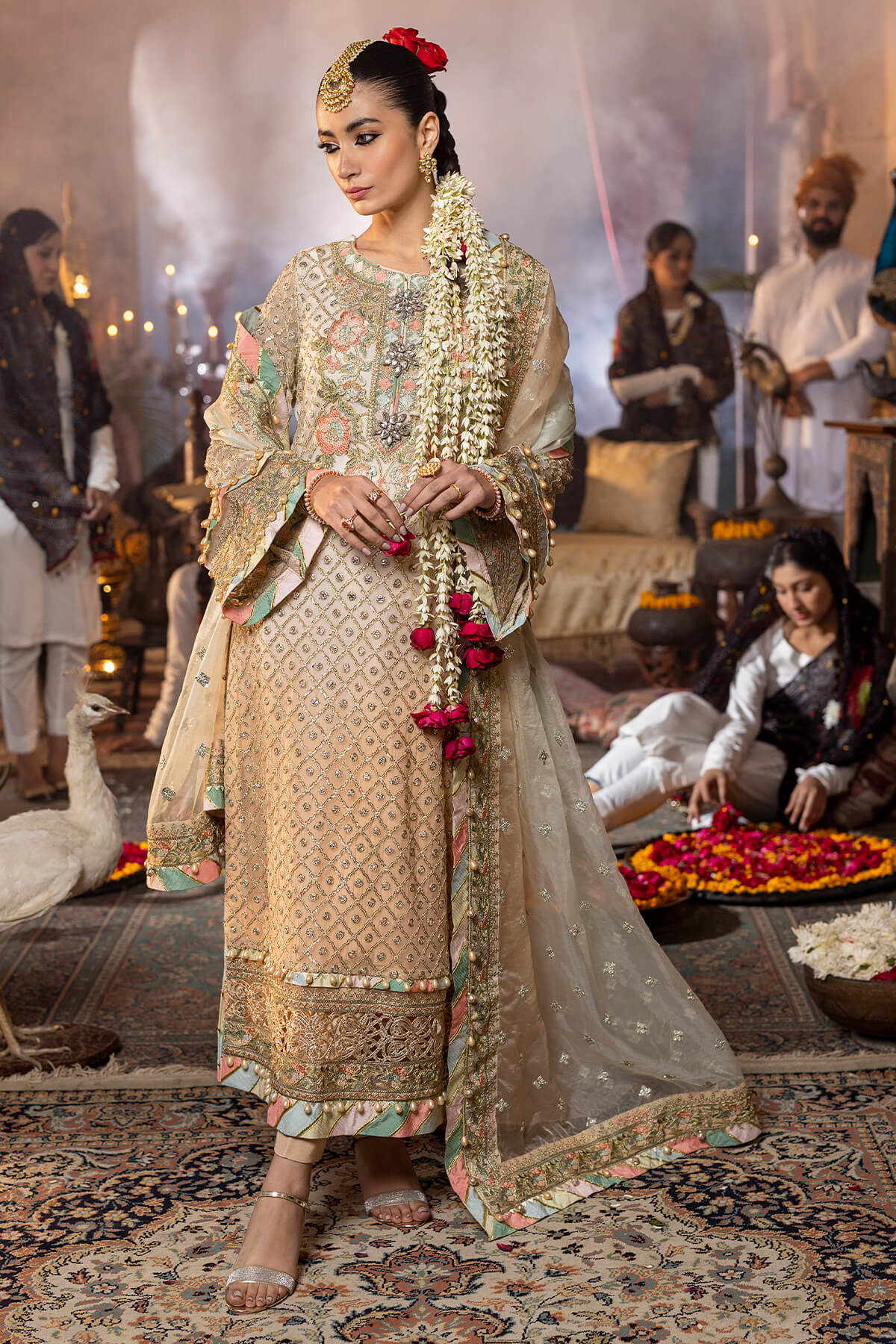Raeesa Premium | Saf e Awwal Wedding Formals | D-3 - Designer Dress with Intricate embroidery and embellishments. Shop elegent wedding dress at Maria Faisal.