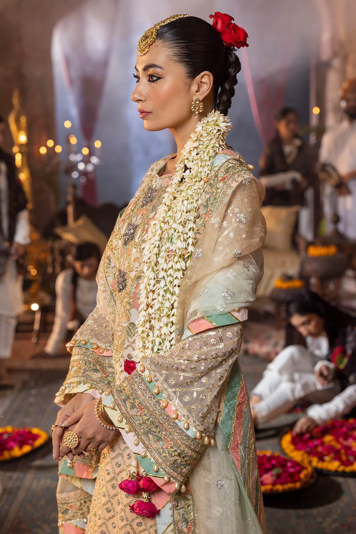Raeesa Premium | Saf e Awwal Wedding Formals | D-3 - Designer Dress with Intricate embroidery and embellishments. Shop elegent wedding dress at Maria Faisal.