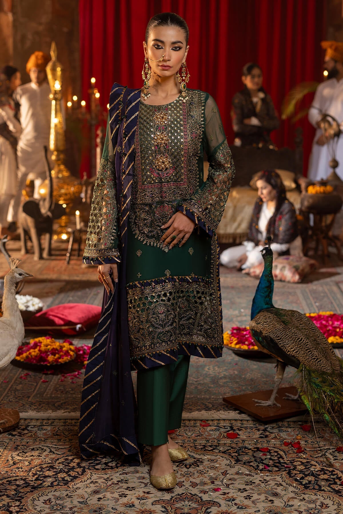 Raeesa Premium | Saf e Awwal Wedding Formals | D-5 - Designer Dress with Intricate embroidery and embellishments. Shop elegent wedding dress at Maria Faisal.