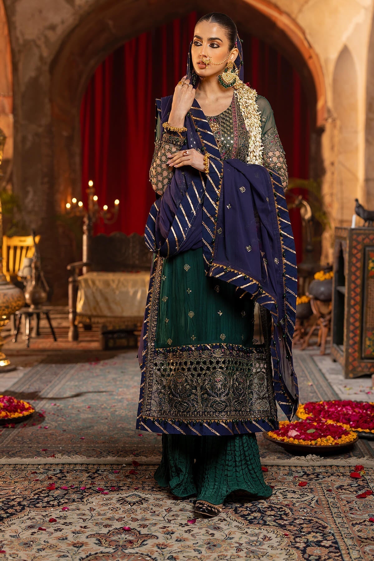 Raeesa Premium | Saf e Awwal Wedding Formals | D-5 - Designer Dress with Intricate embroidery and embellishments. Shop elegent wedding dress at Maria Faisal.