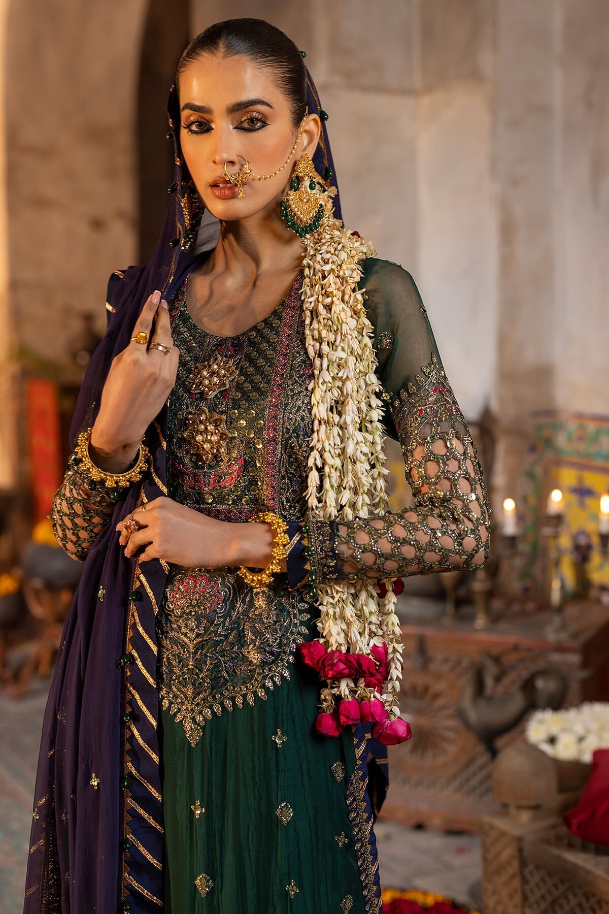 Raeesa Premium | Saf e Awwal Wedding Formals | D-5 - Designer Dress with Intricate embroidery and embellishments. Shop elegent wedding dress at Maria Faisal.