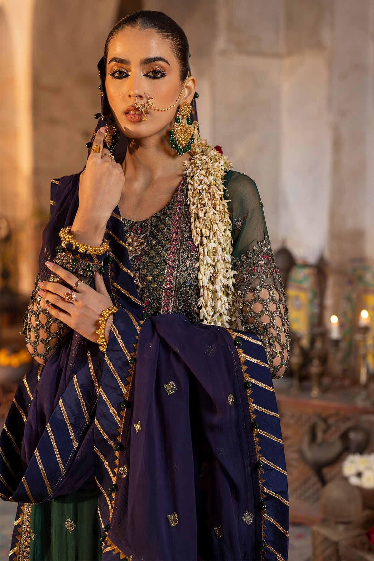Raeesa Premium | Saf e Awwal Wedding Formals | D-5 - Designer Dress with Intricate embroidery and embellishments. Shop elegent wedding dress at Maria Faisal.