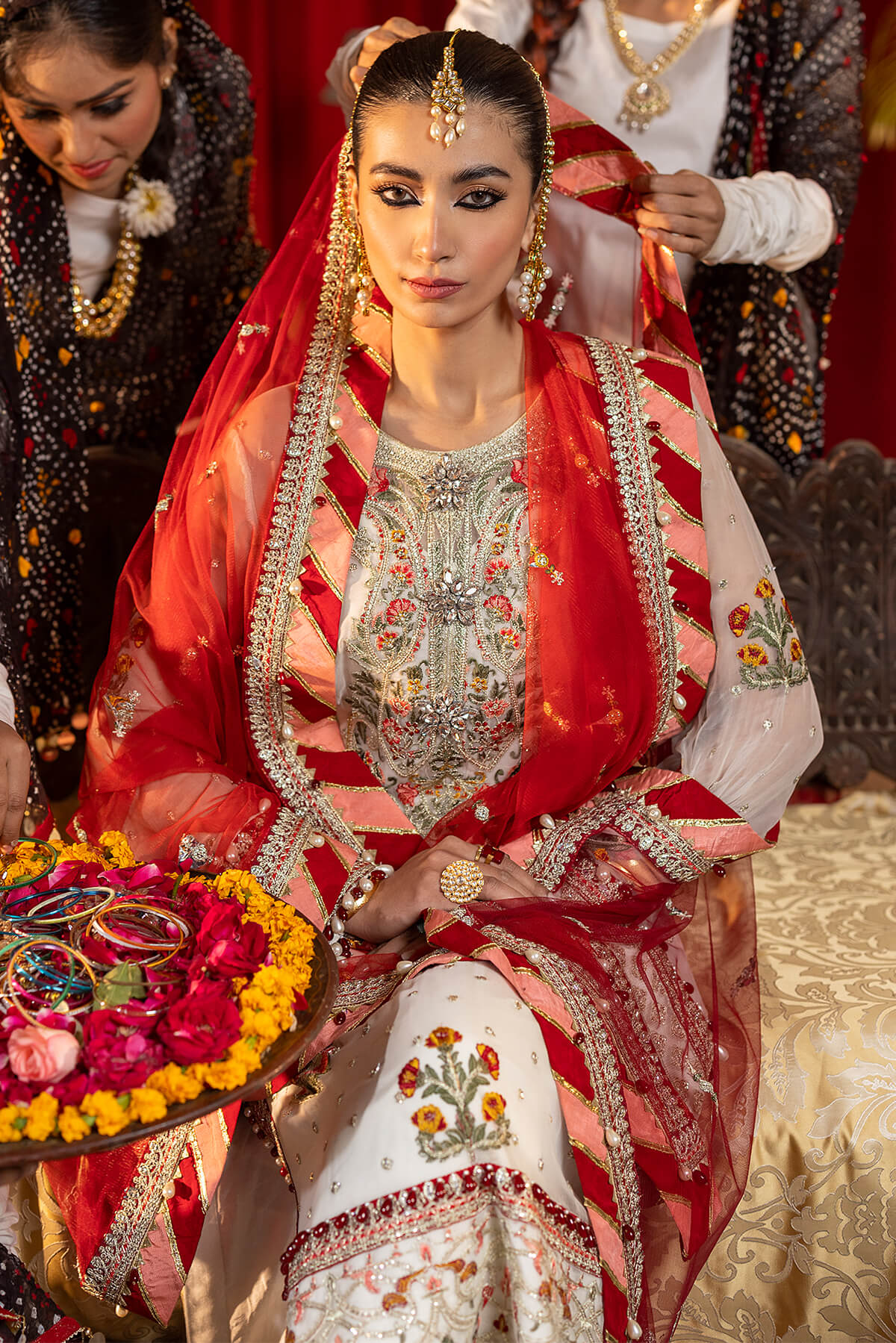 Raeesa Premium | Saf e Awwal Wedding Formals | D-6 - Designer Dress with Intricate embroidery and embellishments. Shop elegent wedding dress at Maria Faisal.