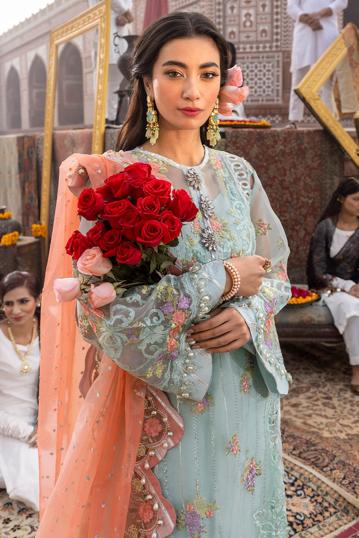 Raeesa Premium | Saf e Awwal Wedding Formals | D-1 - Designer Dress with Intricate embroidery and embellishments. Shop elegent wedding dress at Maria Faisal.