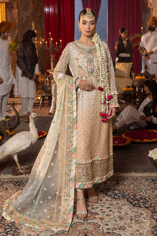 Raeesa Premium | Saf e Awwal Wedding Formals | D-3 - Designer Dress with Intricate embroidery and embellishments. Shop elegent wedding dress at Maria Faisal.