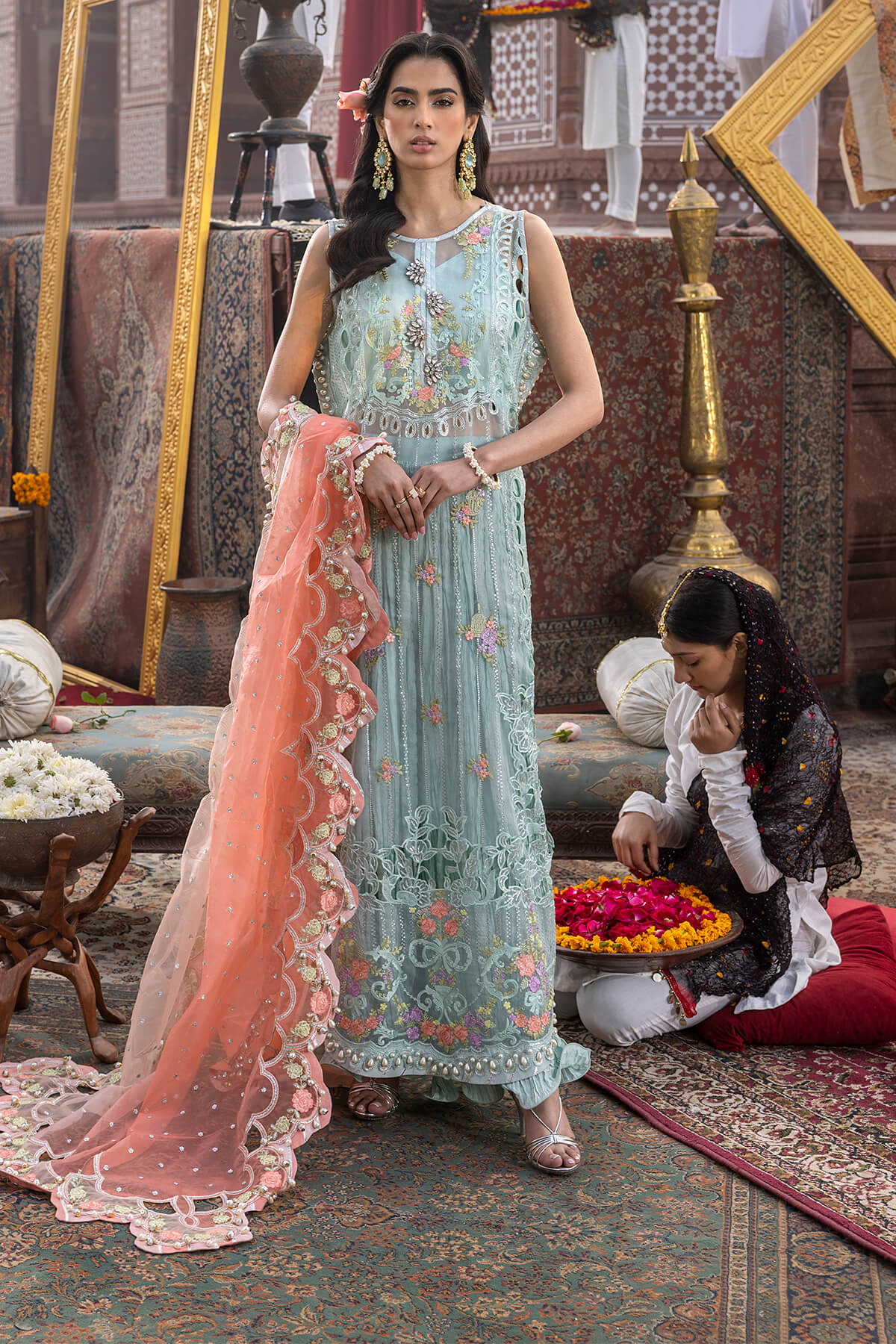 Raeesa Premium | Saf e Awwal Wedding Formals | D-1 - Designer Dress with Intricate embroidery and embellishments. Shop elegent wedding dress at Maria Faisal.