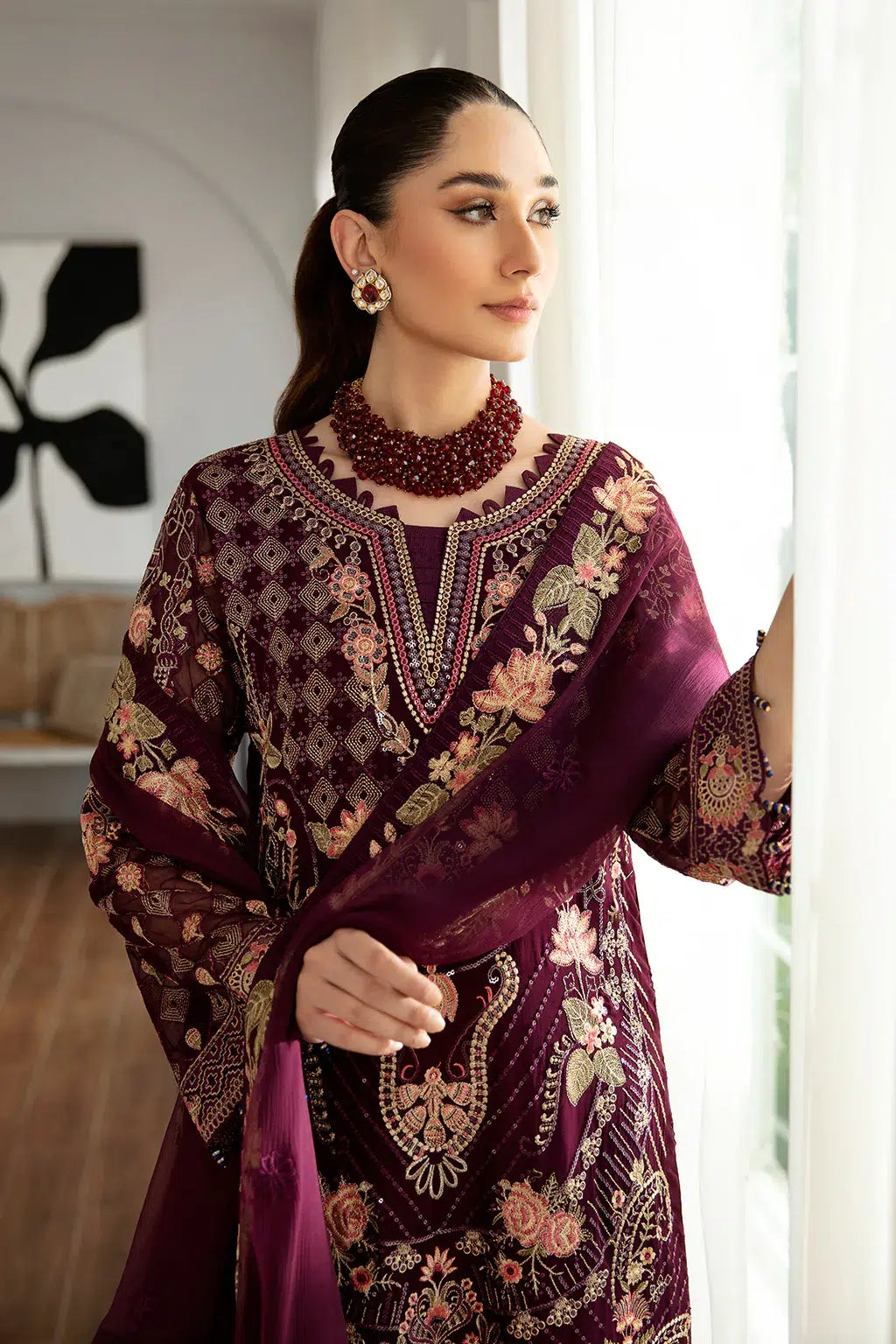 Ramsha | Rangoon Chiffon Collection | D-1104