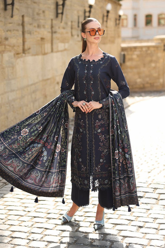 Rangrasiya | Carnation Luxury Shawl Edit | Americano - Casual Wear - available at Maria Faisal in UK and USA