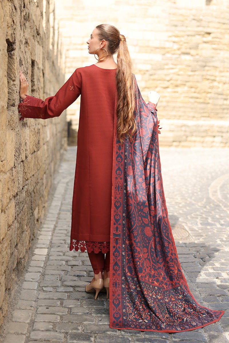 Rangrasiya | Carnation Luxury Shawl Edit | Cardamom - Casual Wear - available at Maria Faisal in UK and USA