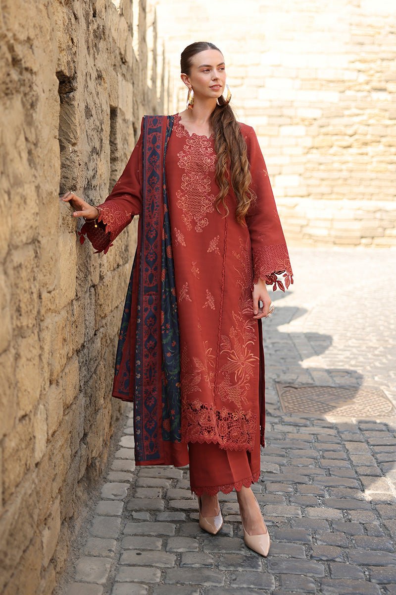 Rangrasiya | Carnation Luxury Shawl Edit | Cardamom - Casual Wear - available at Maria Faisal in UK and USA