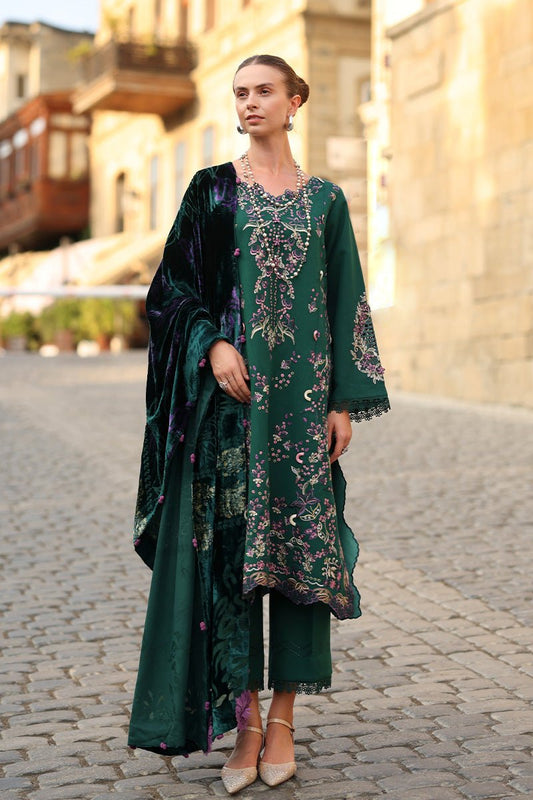 Rangrasiya | Carnation Luxury Shawl Edit | Matcha - Casual Wear - available at Maria Faisal in UK and USA