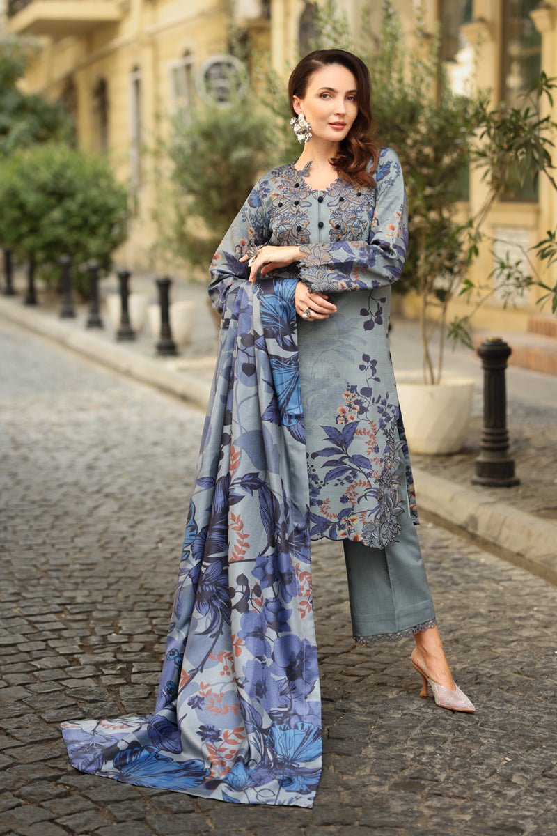 Rangrasiya | Lifestyle Winter Edit 25 | Audrey - Casual Dress - available at Maria Faisal in UK and USA.