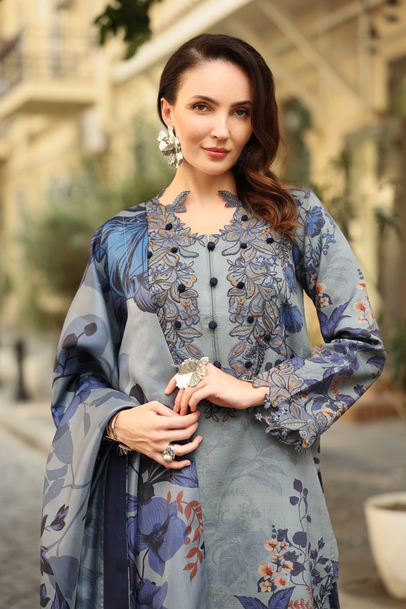 Rangrasiya | Lifestyle Winter Edit 25 | Audrey - Casual Dress - available at Maria Faisal in UK and USA.