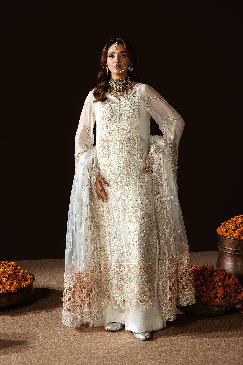 Ramsha | Dastak Luxury Chiffon Collection | Q-204 by Maria Faisal - Registered Vendor of : Ramsha - type : Ladies Clothes - 100% original wedding dresses