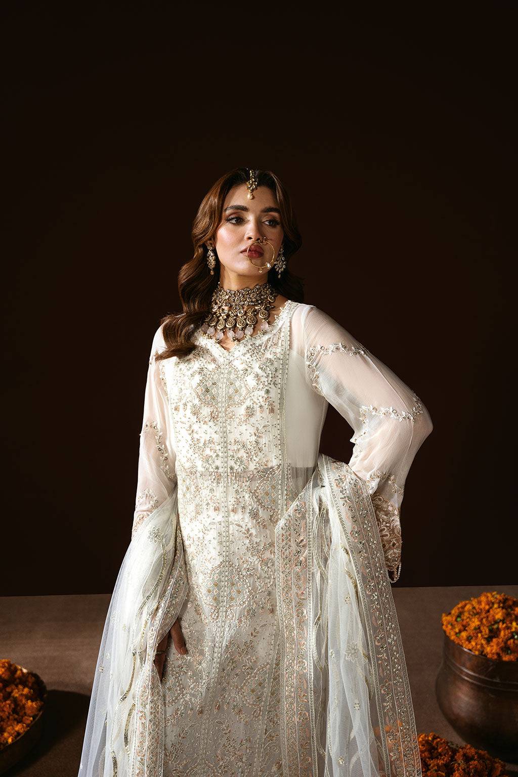 Ramsha | Dastak Luxury Chiffon Collection | Q-204 by Maria Faisal - Registered Vendor of : Ramsha - type : Ladies Clothes - 100% original wedding dresses