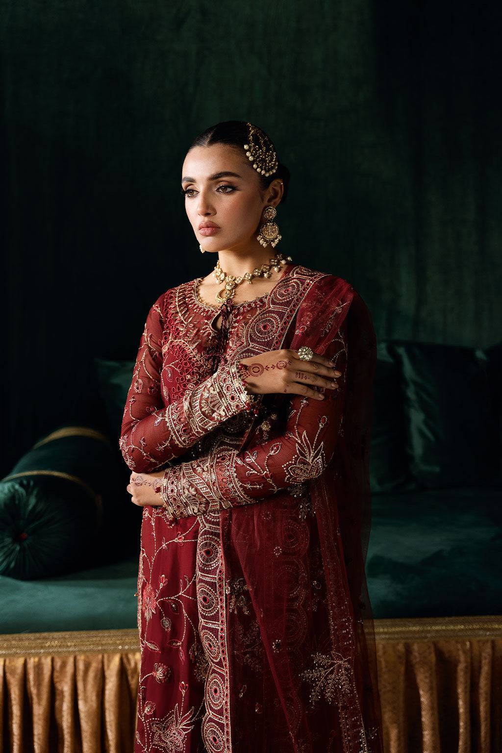Ramsha | Dastak Luxury Chiffon Collection | Q-203 by Maria Faisal - Registered Vendor of : Ramsha - type : Ladies Clothes - 100% original wedding dresses