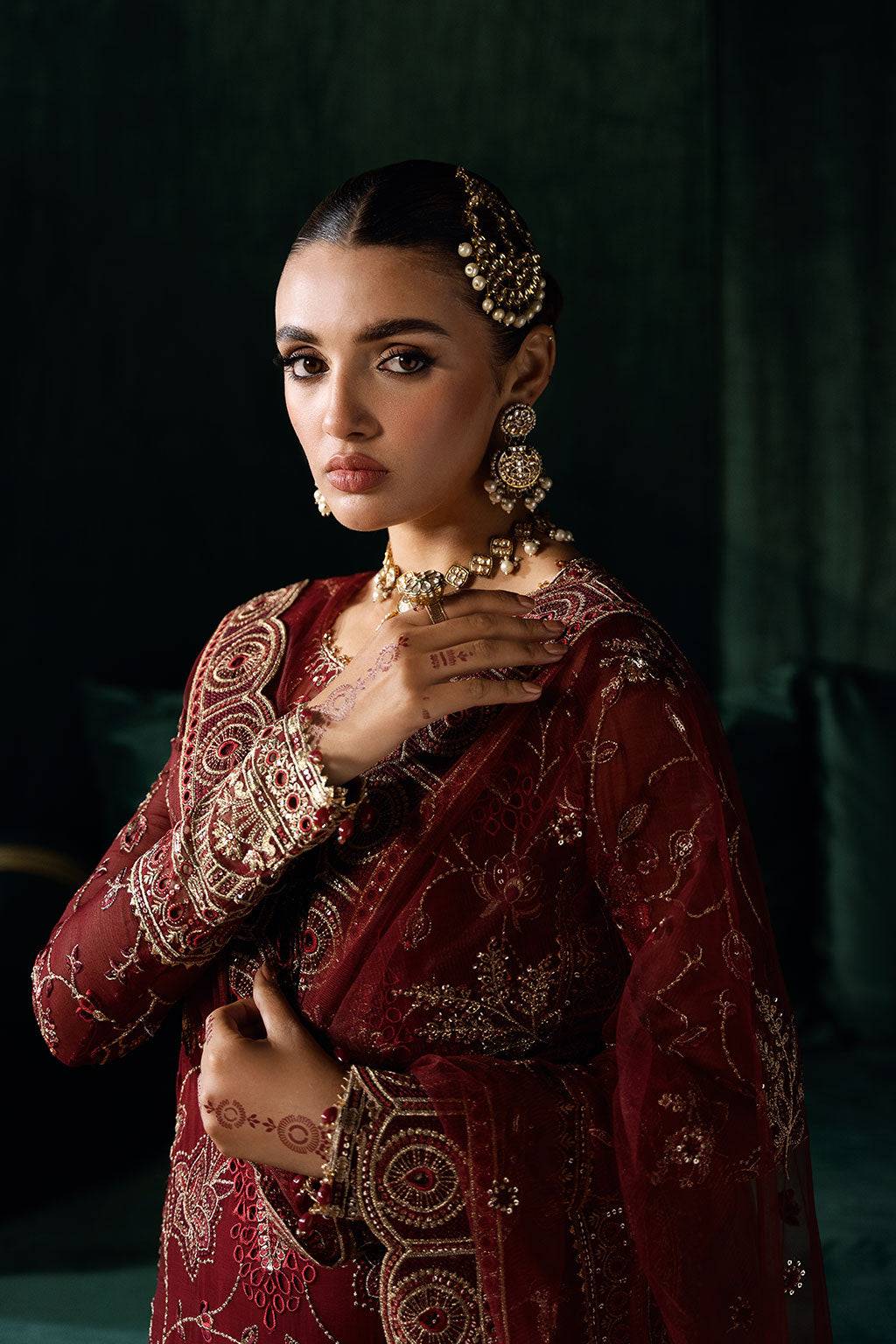 Ramsha | Dastak Luxury Chiffon Collection | Q-203 by Maria Faisal - Registered Vendor of : Ramsha - type : Ladies Clothes - 100% original wedding dresses