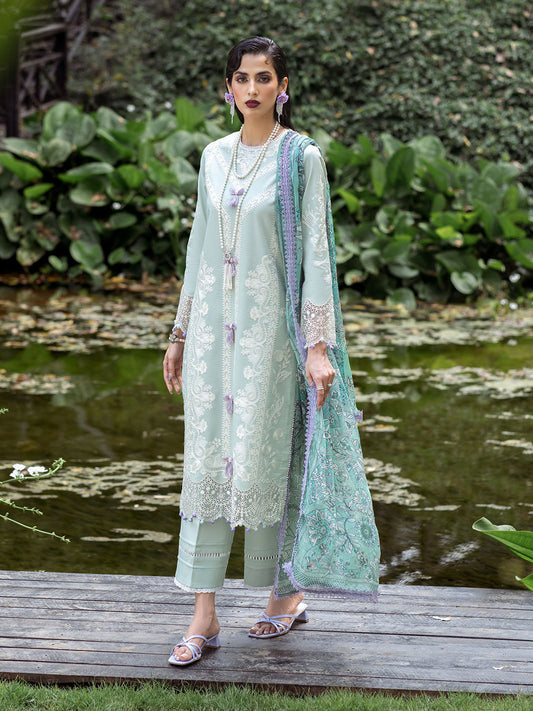 Roheenaz | Dahlia Embroidered Lawn 24 | Gardenia - Ladies Clothes 