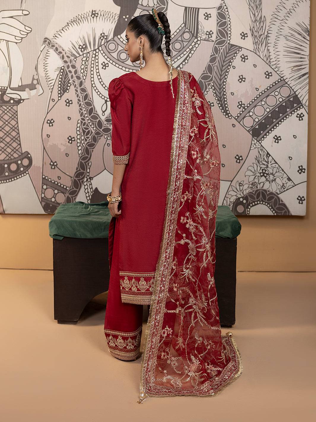 Hem Stitch | Raw Silk Edit 25 | Rose by Maria Faisal - Registered Vendor of : Hemstitch - type : Ladies Clothes - 100% original wedding dresses