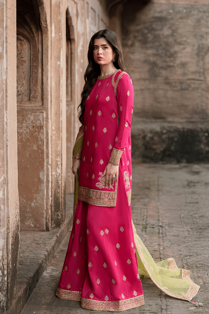 Saad Shaikh | Zaria Festive Pret 25 | CELESTE - Formal Dress - available at Maria Faisal in UK and USA.