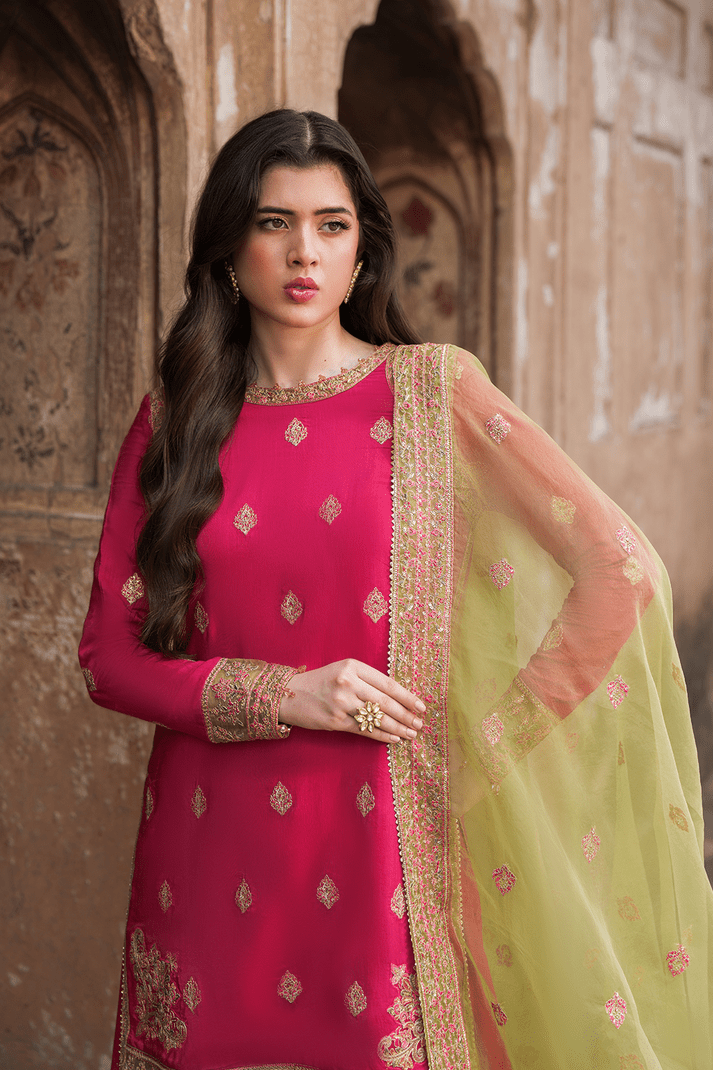 Saad Shaikh | Zaria Festive Pret 25 | CELESTE - Formal Dress - available at Maria Faisal in UK and USA.
