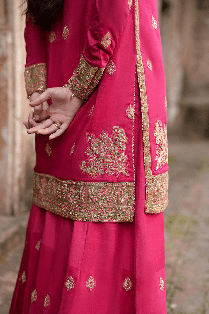Saad Shaikh | Zaria Festive Pret 25 | CELESTE - Formal Dress - available at Maria Faisal in UK and USA.