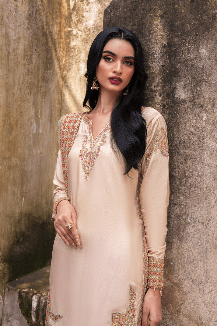Saad Shaikh | Zaria Festive Pret 25 | SIERRA - Formal Dress - available at Maria Faisal in UK and USA.