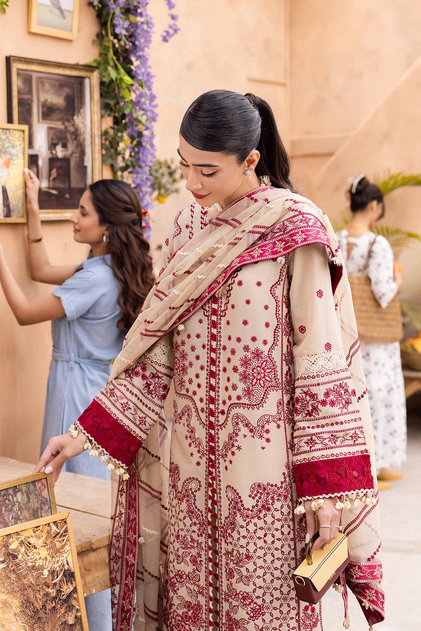 Saad Shaikh | La' Amour Luxury Lawn | Zena - Ladies Clothes - Maria Faisal