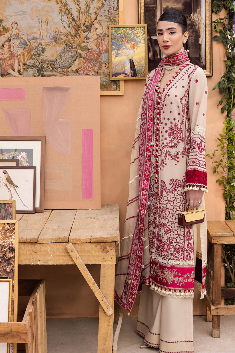 Saad Shaikh | La' Amour Luxury Lawn | Zena - Ladies Clothes - Maria Faisal