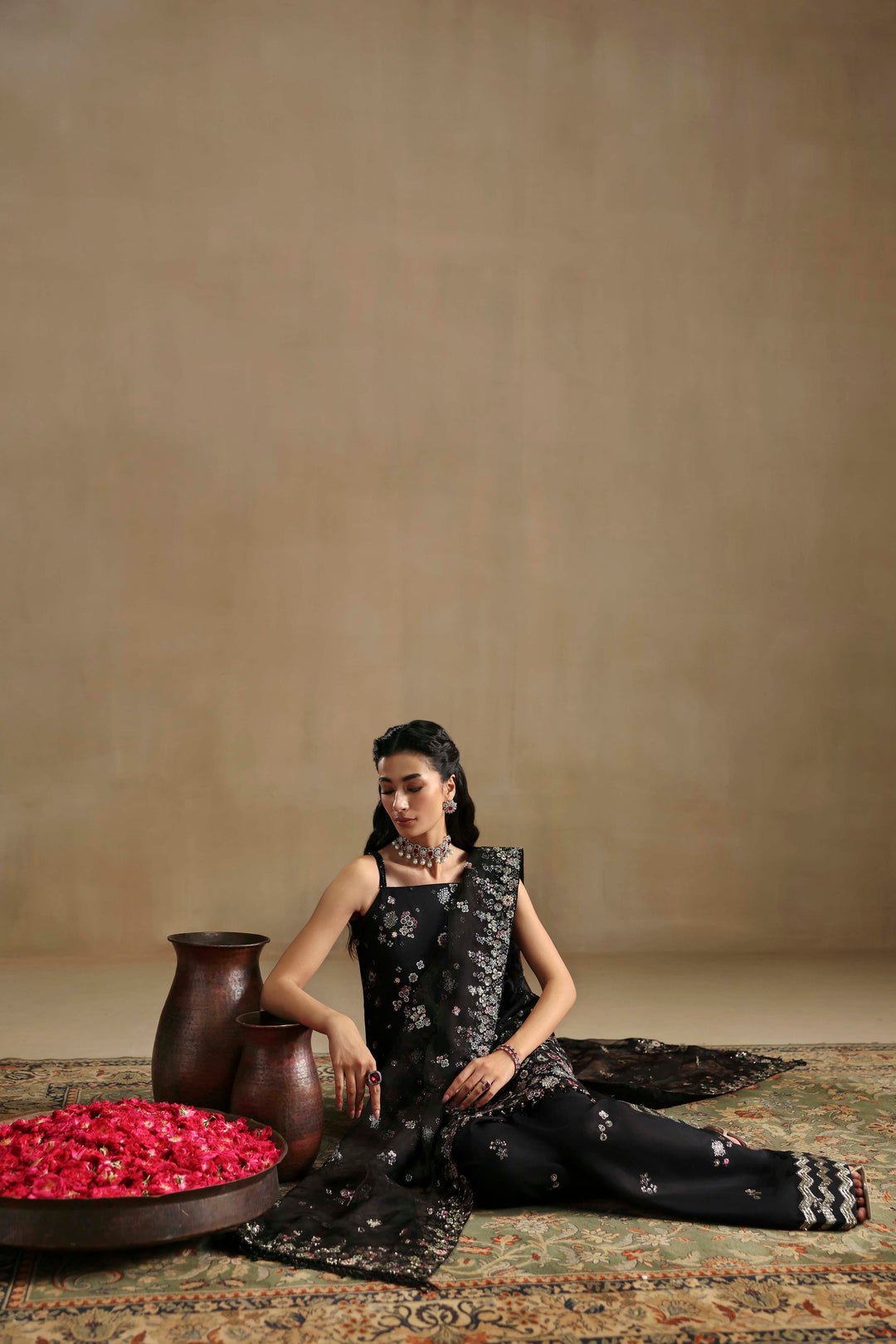 Sable Vogue | Festive 25 | FC - 03 - 25 - B - is Black dress from Sable Vogue - Ladies Clothes - Maria Faisal