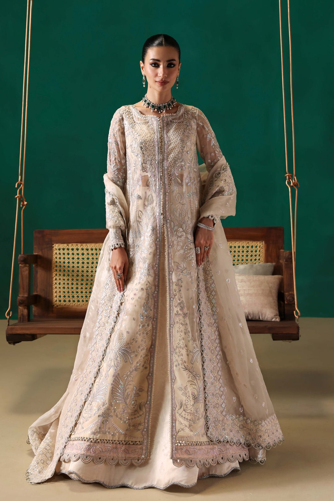 Sable Vogue | Festive 25 | FC - 04 - 25 - is Beige dress from Sable Vogue - Ladies Clothes - Maria Faisal