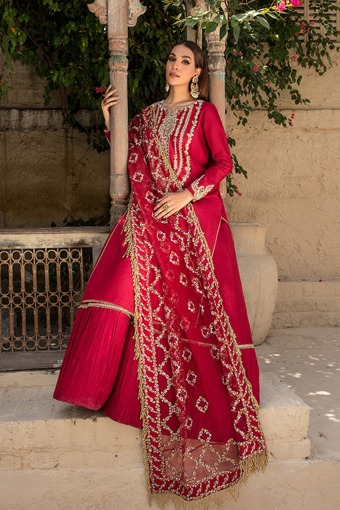 Saffron | Persia Wedding Collection | Rose Gold Satin - Maria Faisal