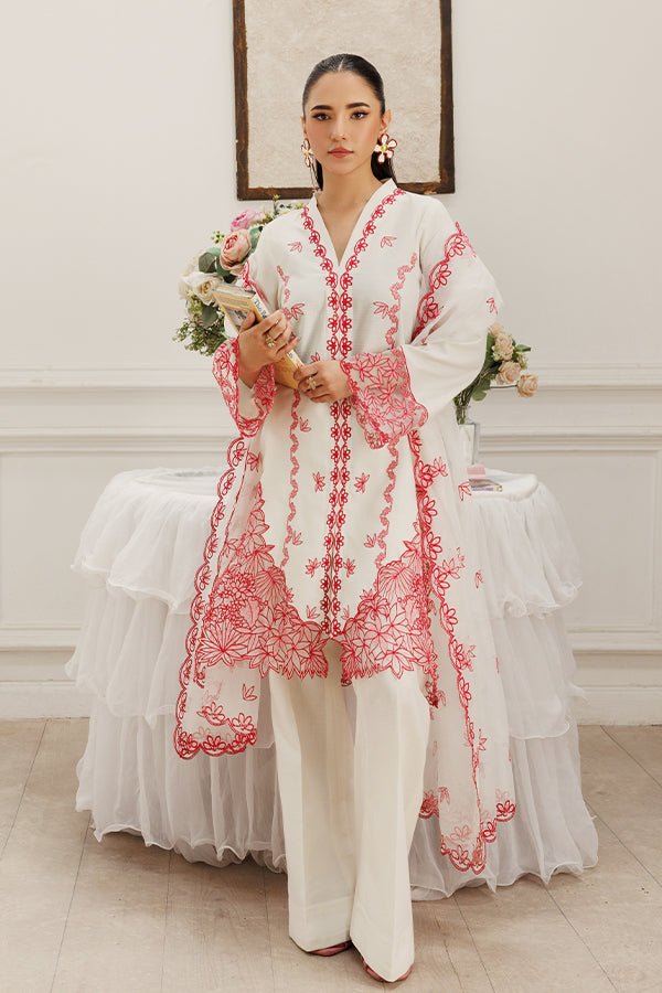 Saffron | Le Soleil 25 | Dewtide - Formal Dress - available at Maria Faisal in UK and USA.