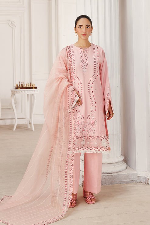Saffron | Le Soleil 25 | Peach Blossom - Formal Dress - available at Maria Faisal in UK and USA.