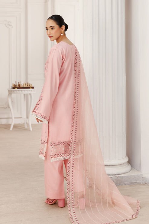 Saffron | Le Soleil 25 | Peach Blossom - Formal Dress - available at Maria Faisal in UK and USA.
