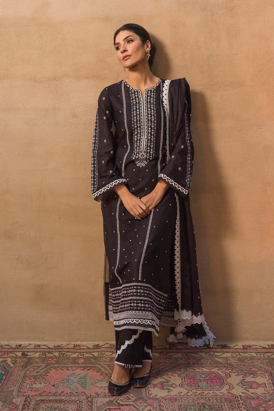 Sahar | Mirage Spring Luxury 24 | Chikankari 3 Piece - Maria Faisal