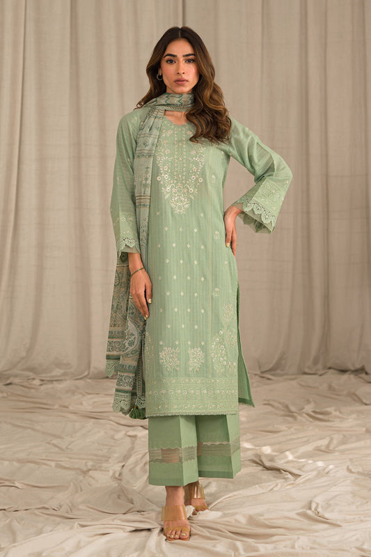 Sahar | Mirage Spring Luxury 24 | Textured Lawn 3 Piece (Embroidered) - Maria Faisal