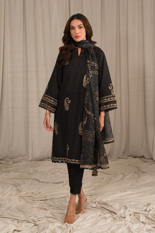 Sahar | Mirage Spring Luxury 24 | Textured Lawn 3 Piece (Embroidered) - Maria Faisal
