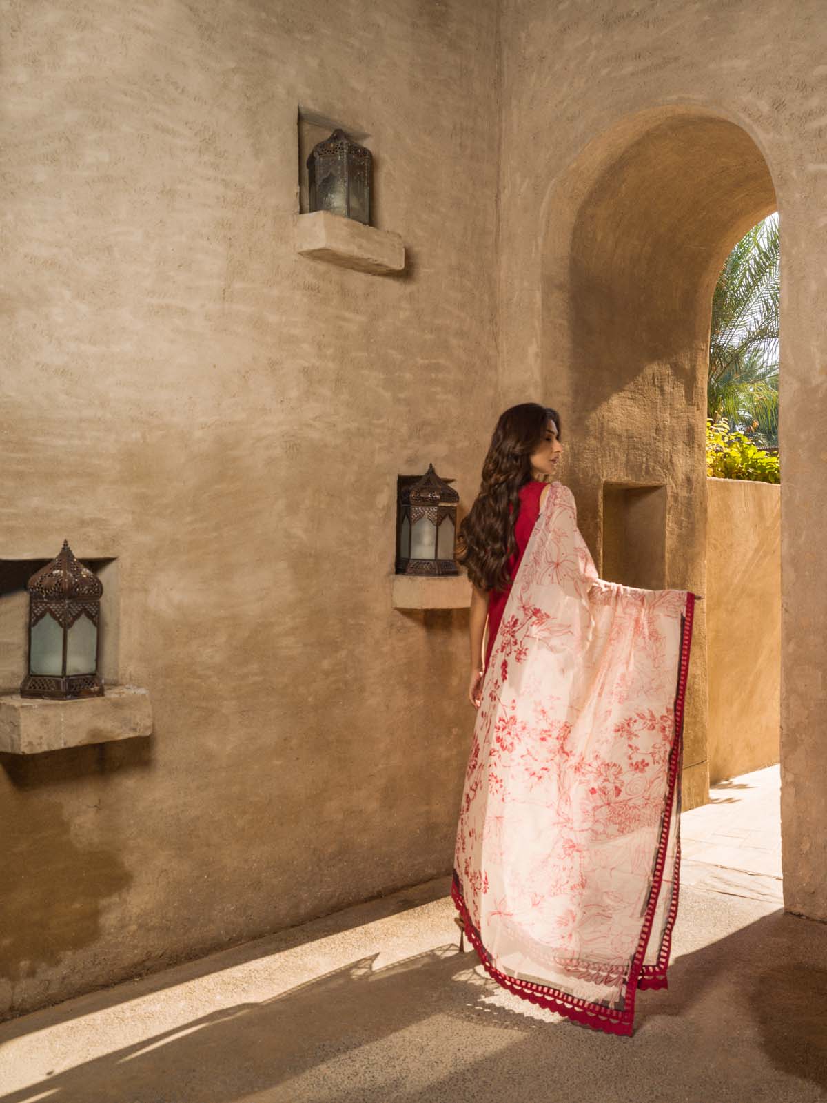 Sahar | Mirage Spring Luxury 24 | Slub Lawn 3 Piece (Embroidered) - Maria Faisal