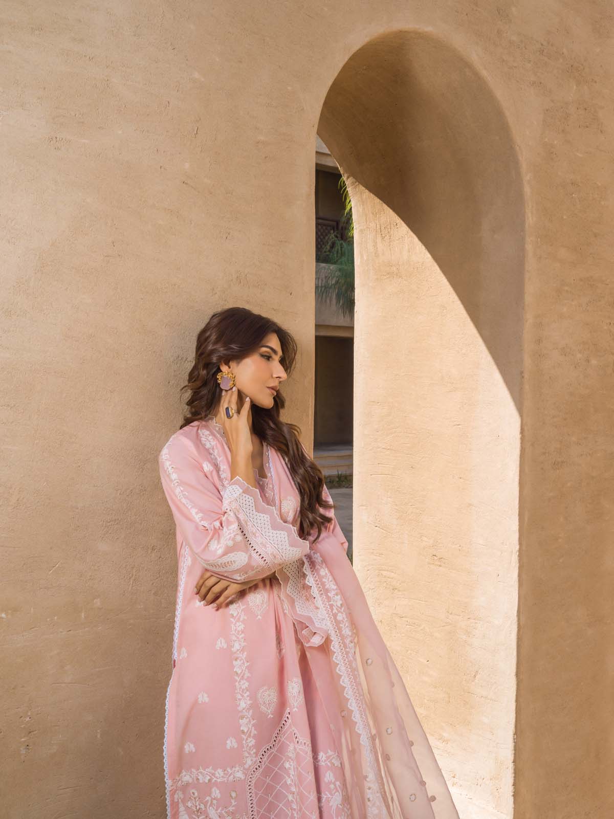 Sahar | Mirage Spring Luxury 24 | Chikankari 3 Piece - Maria Faisal