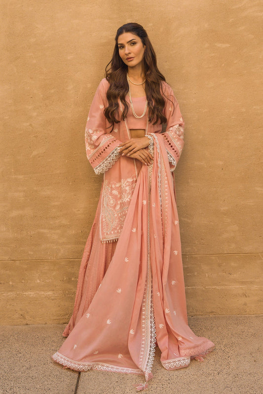 Sahar | Mirage Spring Luxury 24 | Chikankari 3 Piece - Maria Faisal