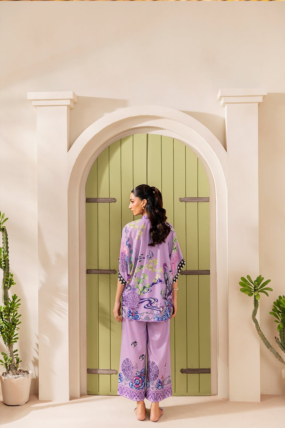 Saira Rizwan | Silk Coords 25 | LILAC LUSH - SRSP-25-10 - Formal Wear - available at Maria Faisal in UK and USA