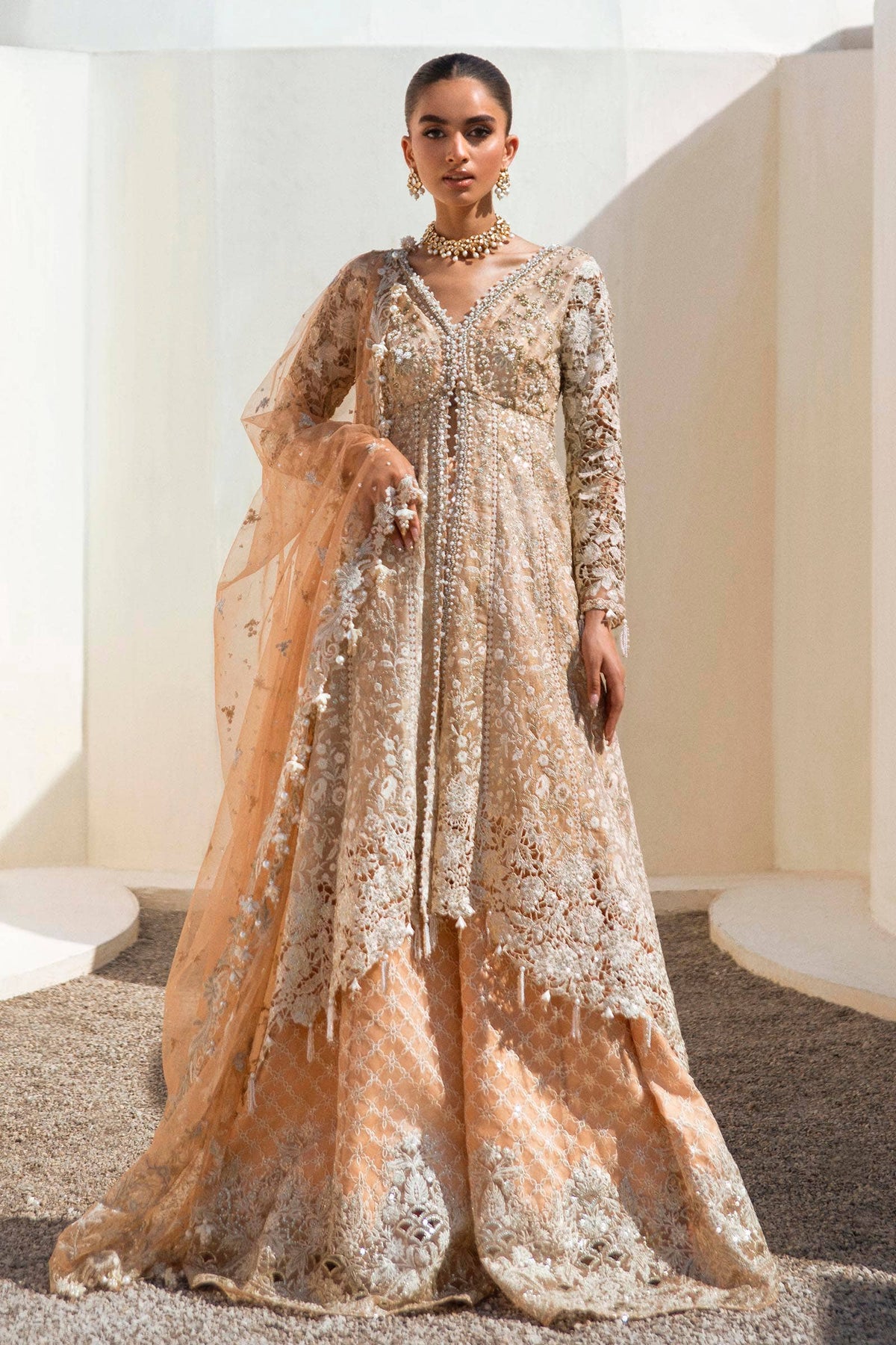Sana Safinaz | Nura Festive 24 | N241-002-3CT - Wedding Dress - Maria Faisal