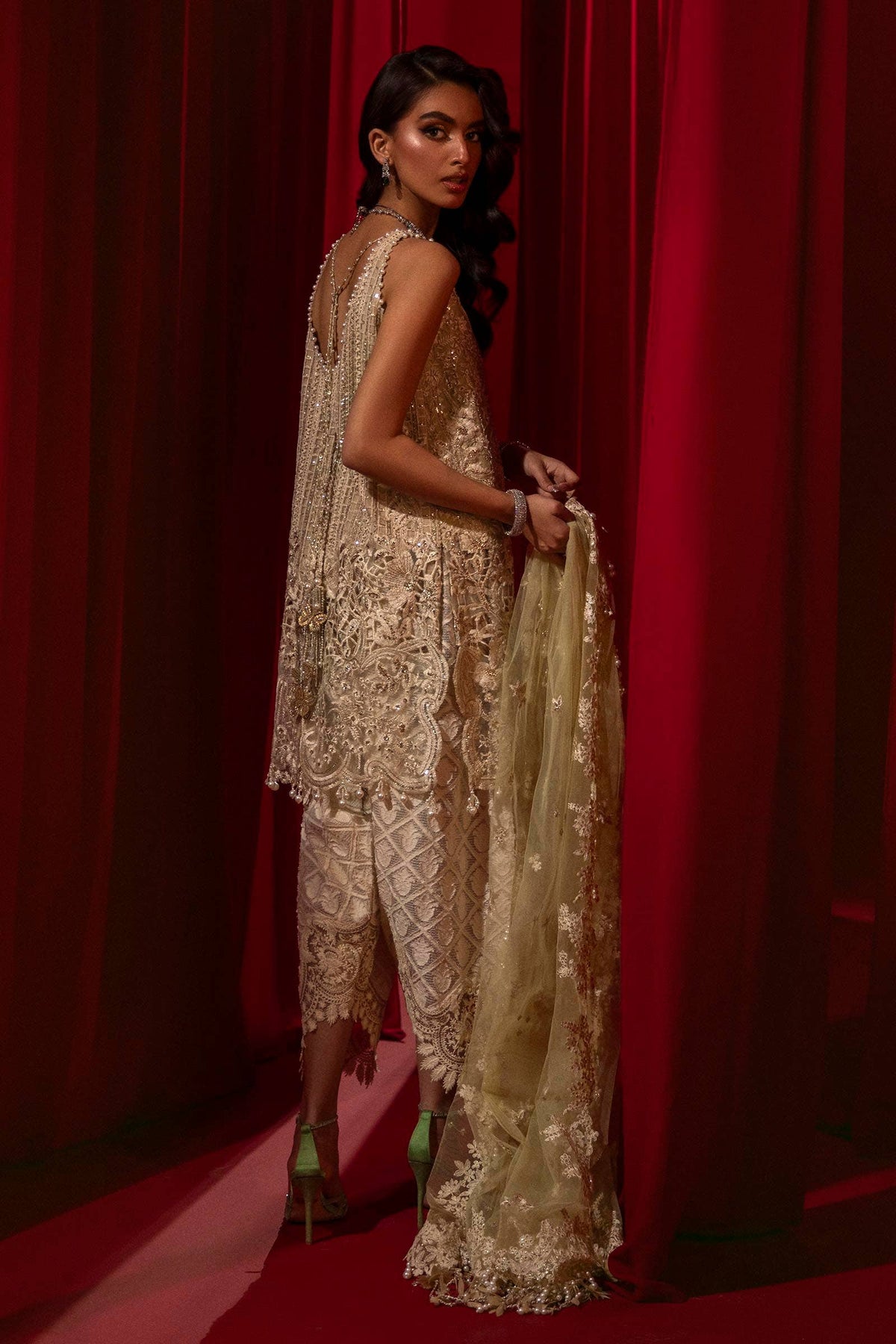 Sana Safinaz | Nura Festive 24 | N241-003-3CT - Wedding Dress - Maria Faisal