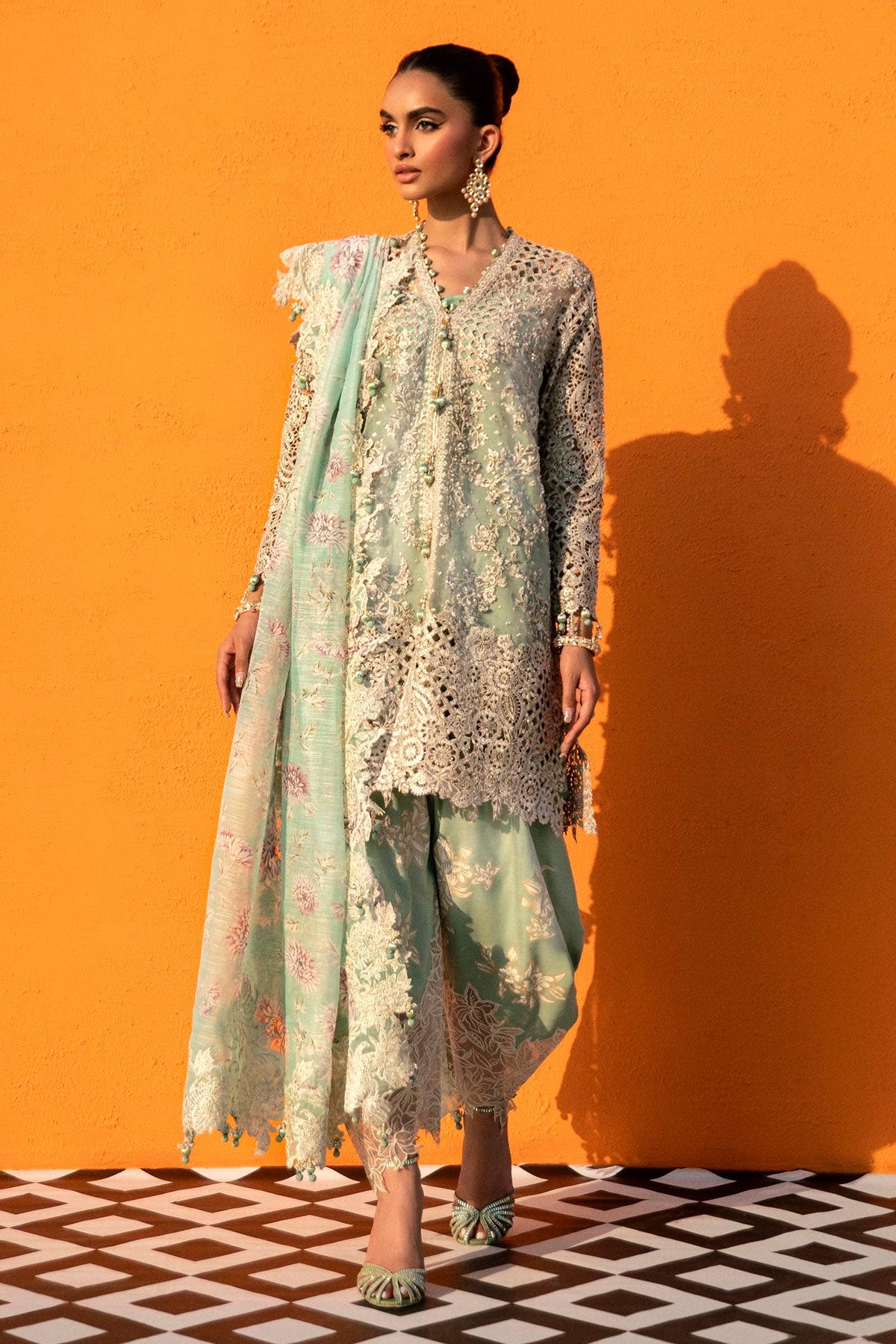 Sana Safinaz | Nura Festive 24 | N241-007-3CV - Wedding Dress - Maria Faisal
