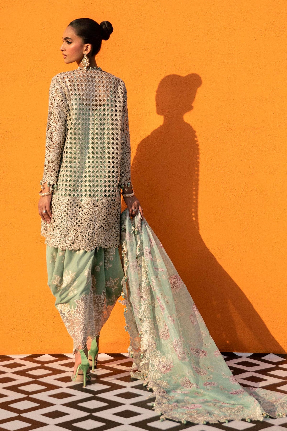 Sana Safinaz | Nura Festive 24 | N241-007-3CV - Wedding Dress - Maria Faisal