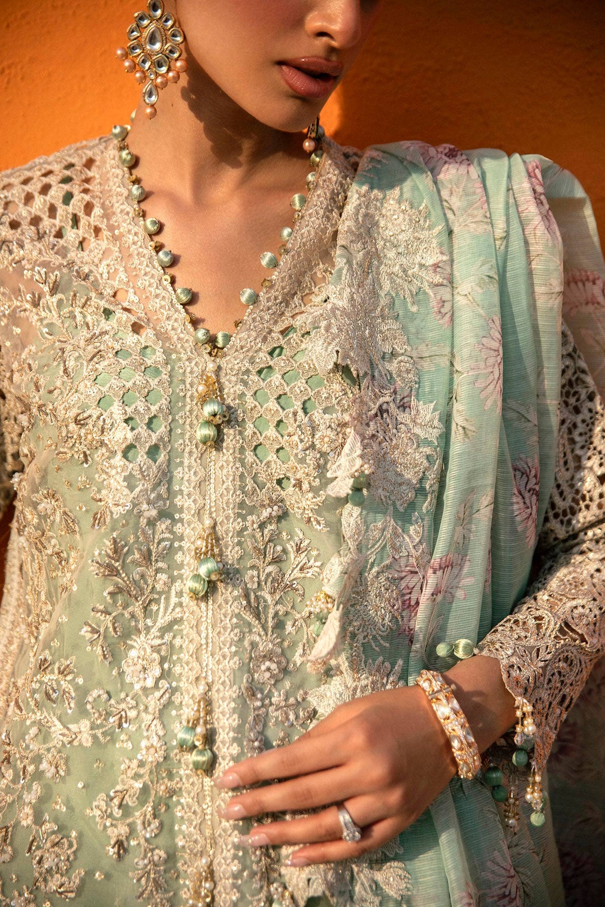 Sana Safinaz | Nura Festive 24 | N241-007-3CV - Wedding Dress - Maria Faisal