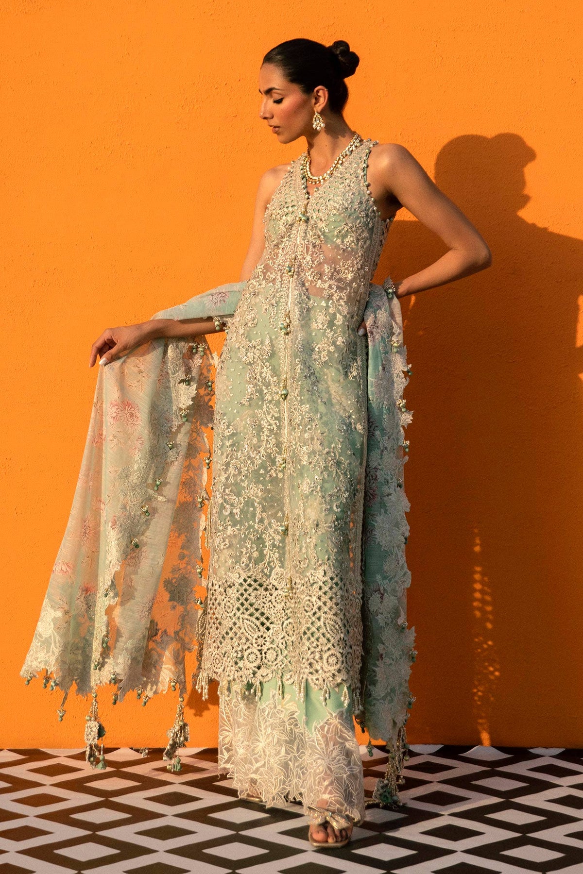 Sana Safinaz | Nura Festive 24 | N241-007-3CV - Wedding Dress - Maria Faisal