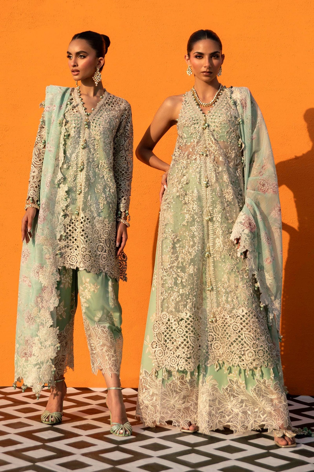 Sana Safinaz | Nura Festive 24 | N241-007-3CV - Wedding Dress - Maria Faisal