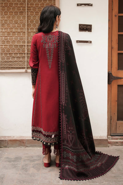 Jazmin | Winter Edition 24 | SLUB KHADDAR UW-0075 - Designer Dress with Intricate embroidery and embellishments. Shop elegent wedding dress at Maria Faisal.